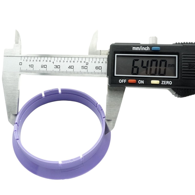 4x Centring Rings 64.0 to 60.1/64.0-60.1 Purple