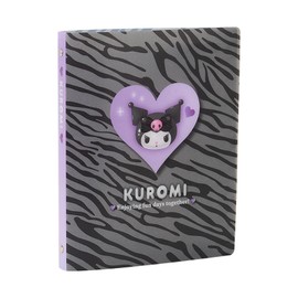 Sanrio 071544 Loose Leaf Binder (Monotone Animal), Chrome, PP, Paper, B5 Size, Supports 26 Holes