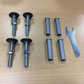 BabyDan Range of Stair Gates Spare Fitting Kits (BabyDan XL Premier Black Fittings Kit)