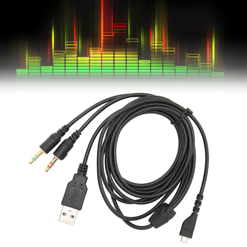 Headphone Audio Cable USB and 3.5mm Audio Jack Audio Cord