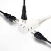 Sanwa Supply TAP-M705W Micro Tap, 3 Openings, 0.5 m, White