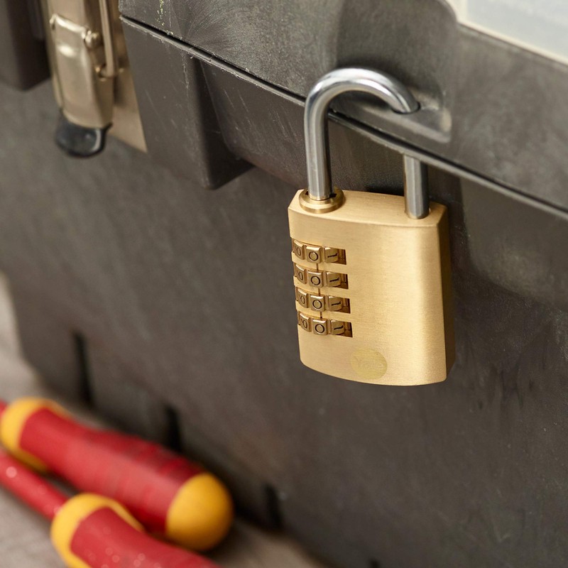 40mm Brass Combination Padlock pk 1 box