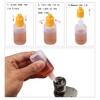 YIQI 21 Pcs Plastic Bottles Dropper Bottles Liquid Container 10ml