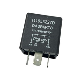 DASPARTS 111953227D Relay turn signal/emergency light for Beetle 1971-1977 /Super Beetle 1971-1979 /Karmann Ghia 1971-1974/Bus 1971-1979 /Type 3 1971-1973/Thing 1973-1974