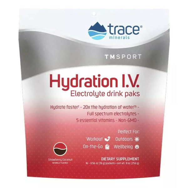 Trace Mineralstm Tmsport Hydration I. V. 256 Gramos Sabor Fresa/coco