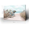 Abstract Seascape Canvas - 24x16inch Beach Path Artwork for Tranquil