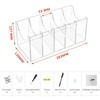 Sezanrpt 5 Compartments Acrylic Belt Organiser, Clear Belt Display Case
