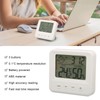 Indoor Temperature Humidity Monitor Smile Display High Accuracy Reading Digital