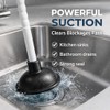 Gripzo Sink Plunger – 4 Inch Rubber Cup with 9