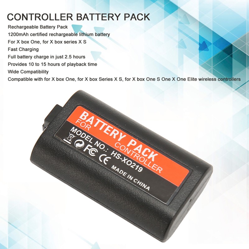 Rechargeable Battery Pack 1200mAh Controller Battery with Micro USB Charging