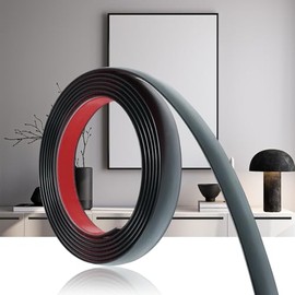 Peel and Stick Trim, 10Ft Self-Adhesive Molding Trim for Wall, Mirror Frame, Baseboard, Flexible Waterproof Decorative Edge, Matte Black