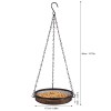 HRAYLTOP Hanging Bird Feeder & Tray&Metal Mesh Platform & Feeder