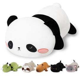 Finebee Weighted Panda Stuffed Animals, Cute Weighted Panda Plush, Soft Stuffed Weighted Plushie Pillow Gifts for Girls Boys(13.8" 1.6Lbs)