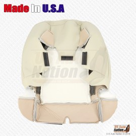 US Auto Nation 832-790-4949 2006 2007 2008 For Infiniti FX35 FX45 Driver Passenger Leather Seat Cover Tan - Passenger Top