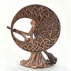 Fiesta Studios Witch with Celtic Moon, Bronze Ornament. H17cm