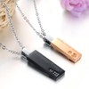 His & Hers - Juego de collar con colgante de