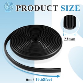 Nuanchu 19.68 Ft Rubber Strip for Car Roof Rack Crossbar Sealing Replacement Parts for Reducing Wind Resistance and Noise Reduction Fit for Cross Bars Racks on Car Top