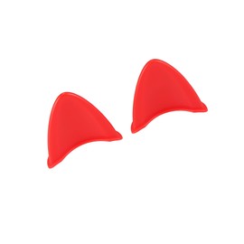 Partuto 2pcs Cat Ears Style Attachments Helmet Decoration Accessories Self Adhesive Universal Helmet Cover Sticker for Motorcycle Bicycle Scooter Red TPU Replacement