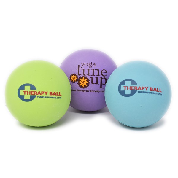 Yoga Tune Up Massage Therapy Balls Pair 2BALLS in Mesh Tote Original Size Jill Miller: Relieve Pain, Alleviate Stress tension, Improve Posture Circulation 2 BALLS COLOR WILL BE SURPRISE 3 COLORS SHOWN