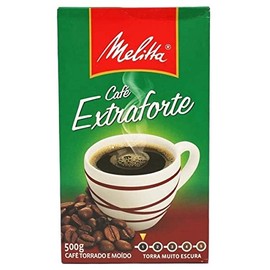 Melitta Extra Strong Roasted and Ground Coffee 17.6oz | Café Extra Forte Torrado e Moído 500g (Pack of 02)