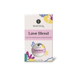 Love Blend | Aromaterapia para Difusor | Romance en el Aire | Ambiente romántico y estimulante | Aceites Esenciales 100% Puros de Ylang Ylang, Geranio, Sándalo y más. | Uso Tópico diluido | NATIVA5 11ml
