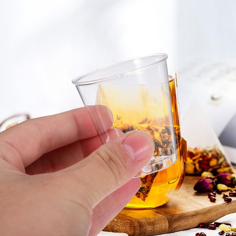 BESTonZON Drinking Cups, Disposable Plastic Cups, Plastic Cups, Placups, 50ml,