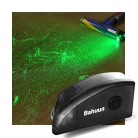 Vacuum Attachments Green Laser Light, Compatible with Dyson V8, V10, V11, V12, V15, Gen5 & All Vacuums, Deep Cleaning Supplies for Dog & Cat Owners, Reveal Hidden Dust on Hard Floor & Pet Hair(Black)