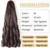 Ainimiu 8 Packs French Curly Braiding Hair 22 Inch Loose