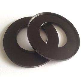 2x Metal 49-82mm Step Up Rings D-SLR Video Camera Lens Fix-ed Connect-ing Size 49mm To 82mm Filter Aperture Adapter Circle Screws Photo Picture View Connector Focus Photograph-y Parts Accessories