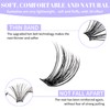 Individual Lashes D Curl Cluster Lashes C3+C9 0.07mm 12-16mm Mixed