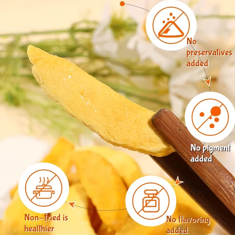 Freeze-Dried Mango Bites in Resealable Jar | Unsweetened | Gluten-Free