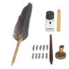 Feather Pen Exquisite Pattern Quaint Texture Comfortable Grip Stainless Steel