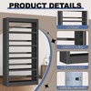 YILFANA 61" Metal Bookshelf and Bookcase | 5-Tier Adjustable Shelves,