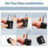 Set of 4 Combination Padlock 4 Digit Lock with Combination
