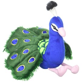 Fiesta Toys Cute Bird Plush - 8" Peacock