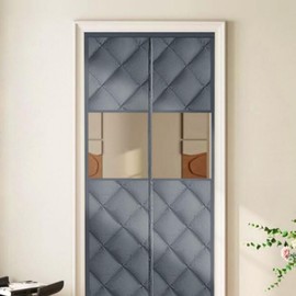 Warm Windproof Thermal Magnetic Padded Entrance Curtain Full Cover Windproof Door Type 120x220