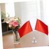 Ciieeo Multipurpose Table Flag Pole Stand for Office and School