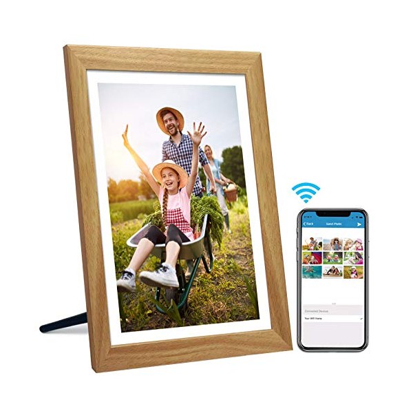 10.1 inch FRAMEO WiFi Digital Picture Frame, IPS Touch Screen