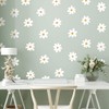 36Pcs Daisy Vinyl Wall Decals, White Daisy Wall Stickers, Peel