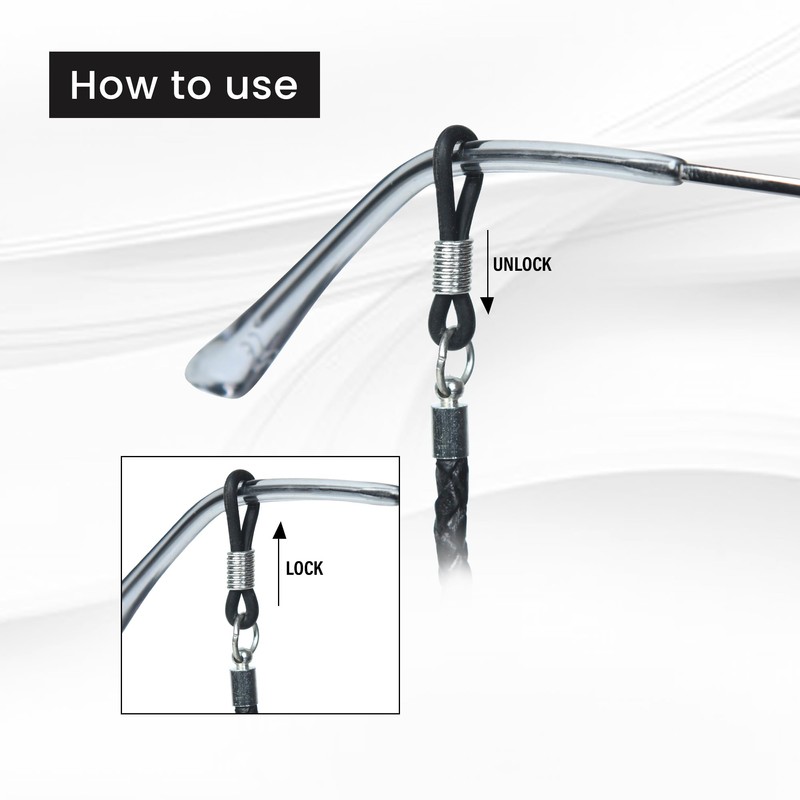 GENIQUE Genuine Leather Glasses Strap, Eyeglass chain, Eye Glasses holders