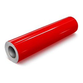 12''× 60'' DIY Automotive High Gloss Vinyl Wrap Roll Sheet, 5ft x 1ft Vinyl Wrap Bubble Free with Air Release Technology, Anti-Scratch,Perfect for Cars DIY Exterior Interior Protect:_Red