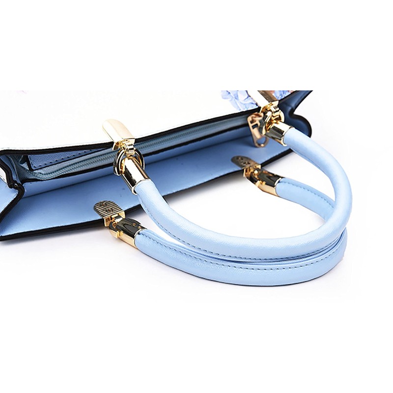 Form Floral Cute Purse Blue