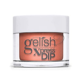 Gelish Summer Feel the Vibes Collection Xpress Dip Powder (Orange Crush Blush) Orange Nail Dip, Orange Dip Powder Colors, Orange Powder Dip For Nails, 1.5 ounce