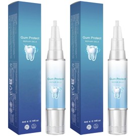 2PCS Gum Repair Gel Treatment,Gum Repair for Receding Gu-Ms,Teeth Re-Pair Gel,Gu-M Shield Therapy G-El,Teeth Brightening Essence Pen,Instant Treatment,Protect Oral Care,Deeply Cleaning,Fresh Breath