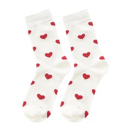 xianshi Heart Socks, Cute Socks, Socks Socks, Funny with Red White, Women for Hearts, Hearts Funny Cotton, Cool Heart Socks, Heart Socks, Red, Cotton Socks Cute, Women's Socks Birthday Gifts, White