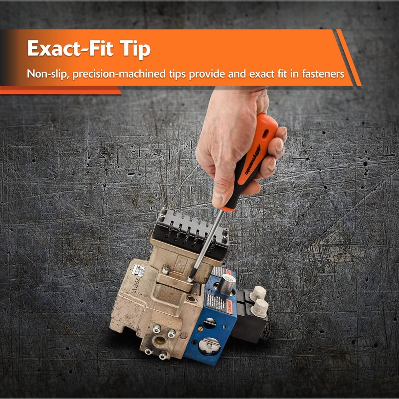 Dynamic 7 Piece Torx Screwdriver Set, Comfortable Handle, Precisely Sized