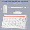 UrbanX Compact Rechargeable Wireless Multi-Device Bluetooth Keyboard and Mouse Combo