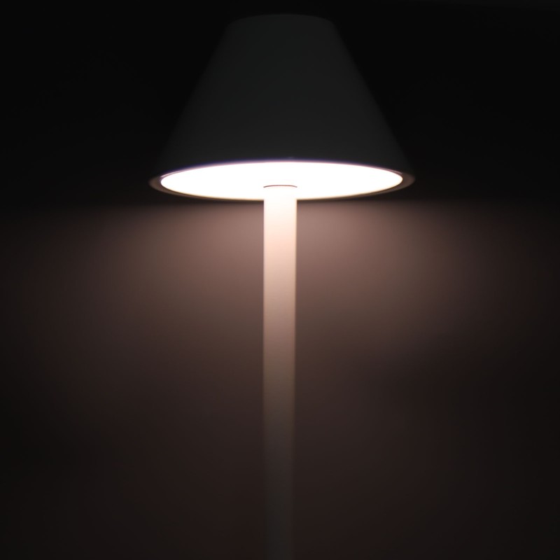 Rechargeable LED Table Lamp 2000mAh Cordless Battery Operated Metal Bedside