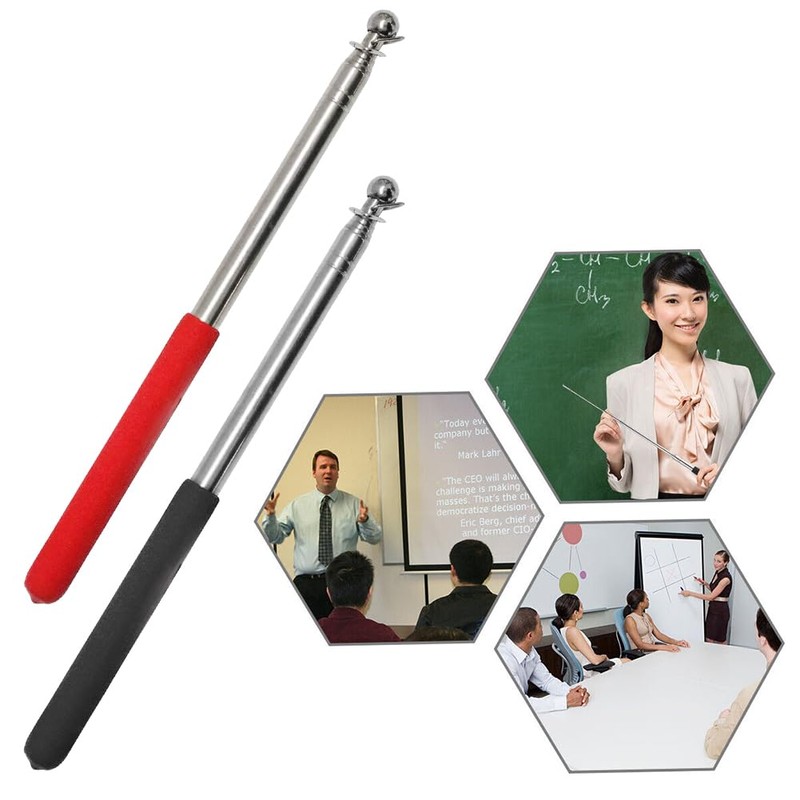 Telescopic Flag Pole, Handheld Flagpole, Portable Extendable, 2 Pieces Handheld