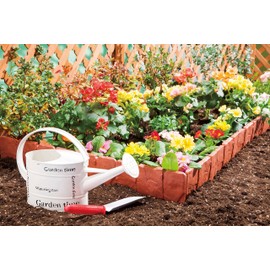 コモライフ レンガ石調ガーデンフェンス 10枚組 庭 ガーデニング 花壇 10枚で約2.4m 連結 簡単設置